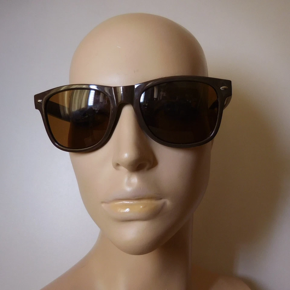N23.511 lunettes solaires M cœur dorure marron mode unisexe adulte femme homme - Photo 2/4