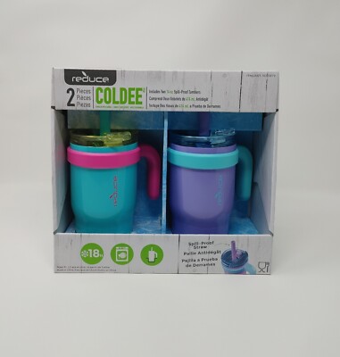 Reduce Coldee Reduce Coldee 14oz Stainless Steel Spill Proof Kids Tumbler 2-pack W ...
