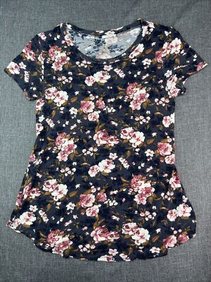 12PM by Mon Ami Shirt Adult Womens Size Medium Floral All Over Print Made in USA
