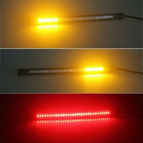 MOTORCYCLE LED STRIPS BAR BRAKE TAIL LIGHT TURN SIGNALS FOR CAFE RACER UNIVERSAL - Picture 9 of 9