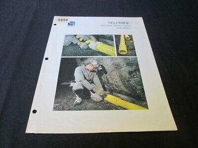 Vintage Advertising Ephemera 1975 Certain-Teed Yelomine PVC Pipe & Fittings