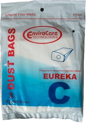 EnviroCare Vacuum Cleaner Dust Bags fit Eureka Type C 24 Pack