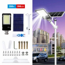 10000000LM 1000W Commercial Solar Street Light LED IP67 Dusk-Dawn Road Lamp+Pole