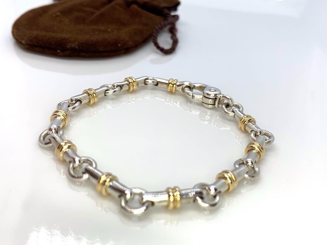 Tiffany & Co. s925 ブレスレット 16cm 16cm ヴィンテージ ティファニー ドーナツチェーン ブレスレット