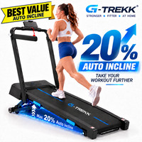 G-Trekk Treadmill 20% Auto Incline 4HP 180KG 10KM/H Foldable Running Machine