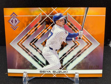 2025 Transcendent Seiya Suzuki Orange Base Variation Refractor 9/25 - Cubs