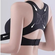 Women Posture Corrector Bra Wireless Back Support Lift Up Yoga Bra Shapewear