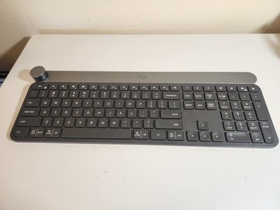 Logitech Craft Advanced Keyboard Y-R0064 Bluetooth Tested Illuminating NO DONGLE