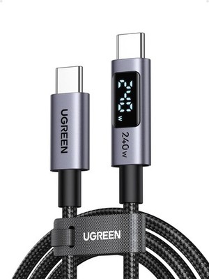 UGREEN 240W USB-C auf USB-C Kabel mit Digital Display, PD3.1 Schnellladekabel