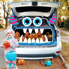 Trunk or Treat Car Decorations Kit, Monster Halloween Car Decor Decoartions for
