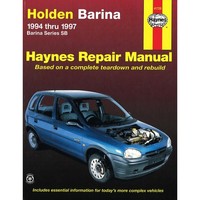 Holden Barina 1994-1997 Barina Series Sb C12NZ Opel Workshop Manual Haynes