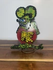 Vintage Style Metal Sign Rat Fink 15" Tall Made in USA Yard Art