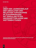 ÜBer Den Jahresverlauf Der Absoluten Und Relativen Topographie Im Zusammenhang M