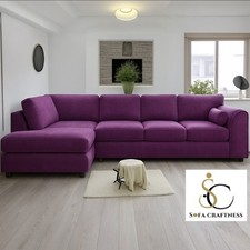 NEW PLUSH COLOURS 4 OR 5 XL SEATERS UNIVERSAL CORNER HIGH BACK OR SCATTER BACK!