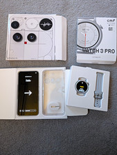 Nothing Phone (3) 256GB White 6.7in 50MP with CMF Watch 3 Pro Opened Boxed