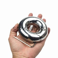 Penis Pendant Stainless Steel Removable Scrotum Ring Enlargement Exercise Male