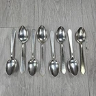 Lunt Treasure Sterling Silver Spoons William And Mary Set Of 8 Pat. 1921