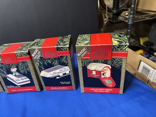 Vtg Lot Hallmark Keepsake Christmas Ornaments Early 90's Some light & Sound - Picture 11 of 19