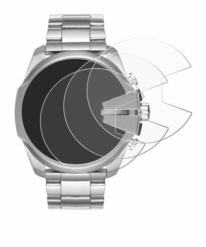 6x Display Schutz Folie für Diesel Mega Chief DZ4417 Zubehör Transparent - Zdjęcie 2 z 6