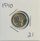 1940 Mercury Silver Dime Coin Choice UNC