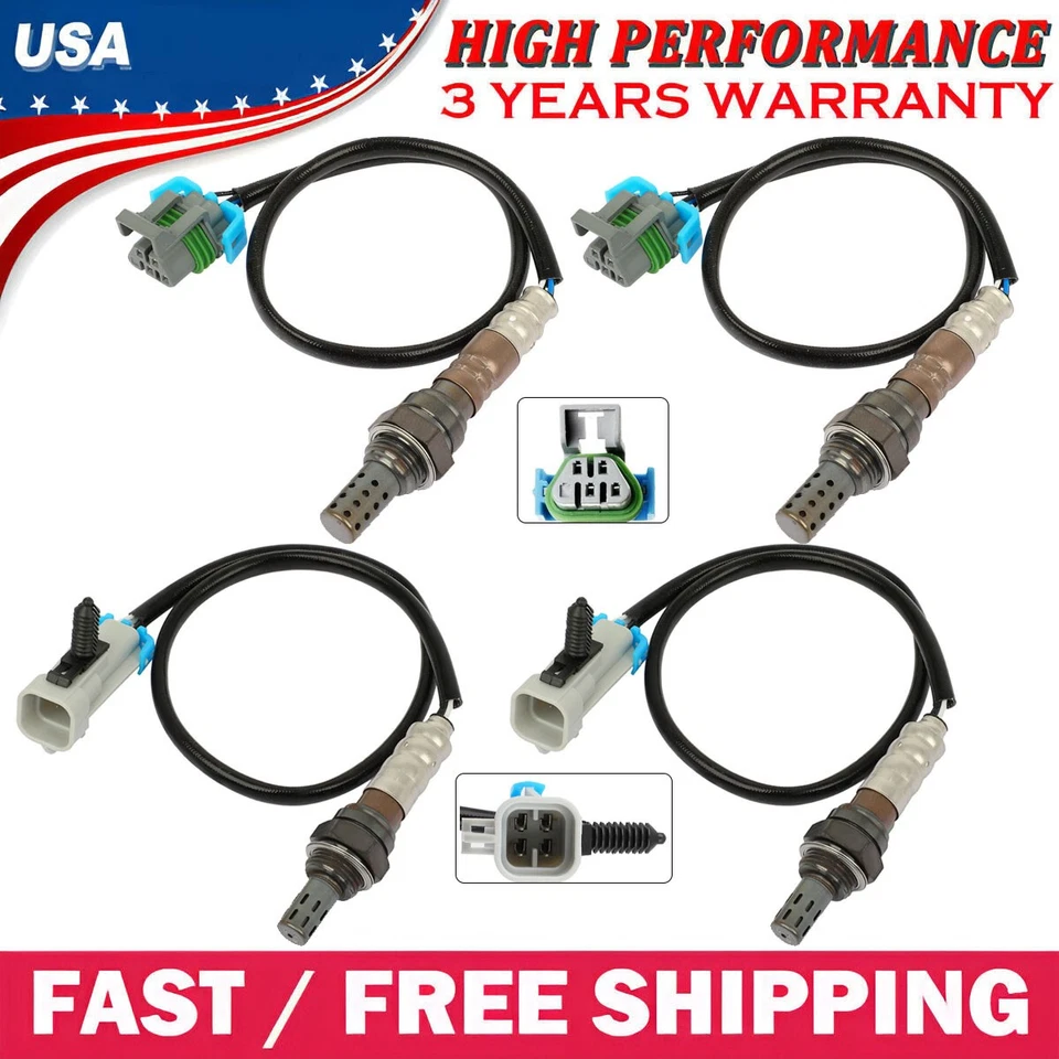 Juego de 4 sensores de oxígeno aguas arriba+aguas abajo para GMC Acadia Saturn Outlook 2007 2008 3,6 L Foto 2 de 4