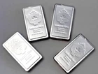 FOUR - 10 oz Scottsdale Silver Stacker .999 Fine Silver Bullion Bars 40oz total