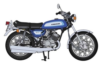 Hasegawa 1/12 Kawasaki 500-SS/Mach III (H1A)