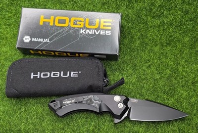 Hogue #34579 X5 3.5'' Manual Flipper Spear Point Ambidextrous Knife, Black G10