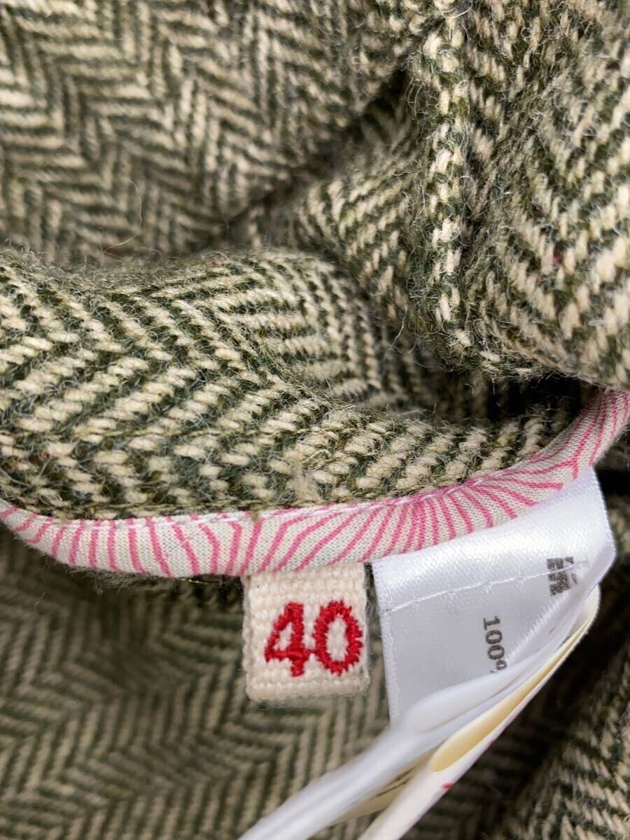 MARNI altra giacca 40 lana verde tinta unita usata