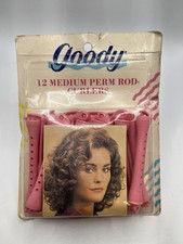 Vintage Goody Pink 12 Medium Perm Rod Curlers Sealed Box SEE ALL