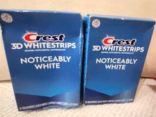 lot of 2 /Crest Noticeably White Whitestrips - exp 2027