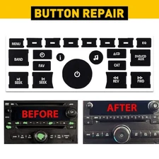 Navigation Button Stickers Radio Repair Decal For Chevrolet GMC Silverado Sierra