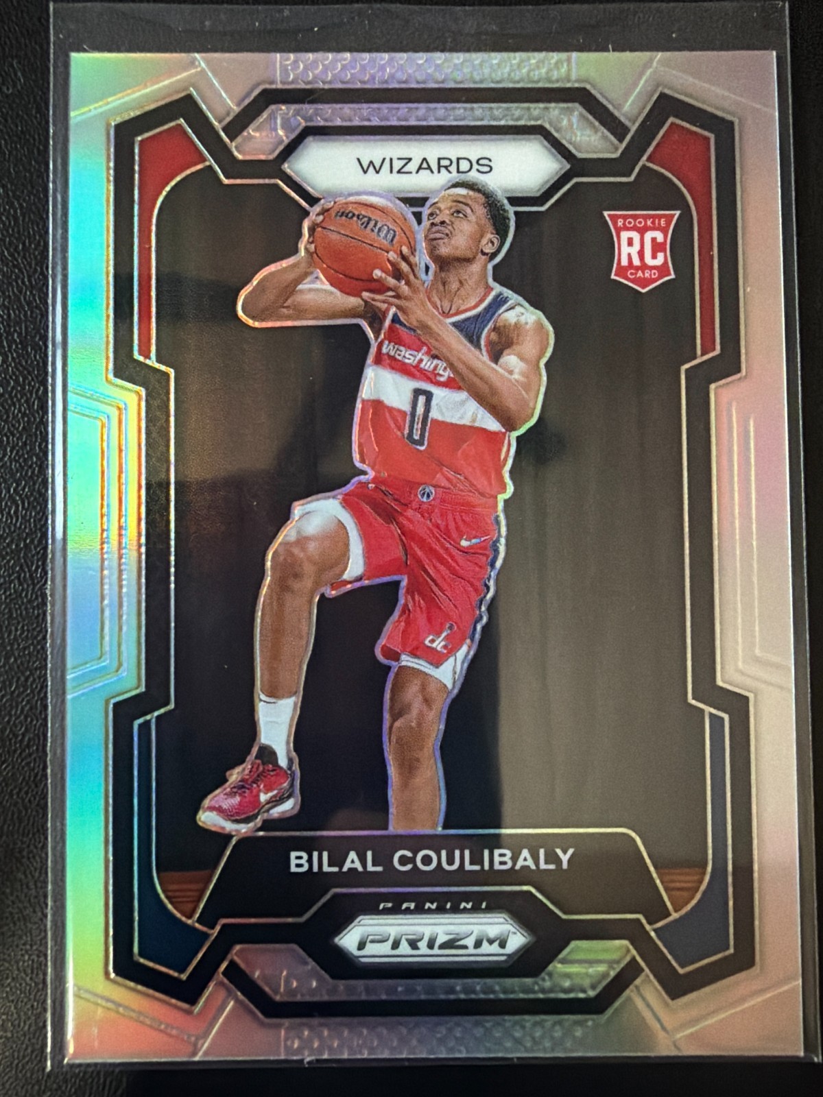 2023-24 Panini Prizm Bilal Coulibaly Silver Prizm RC Wizards #153 Rookie