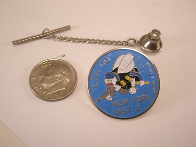1985-86 New York District 3 VFW ''Can Do'' Vintage Tie Tack Lapel Pin s33