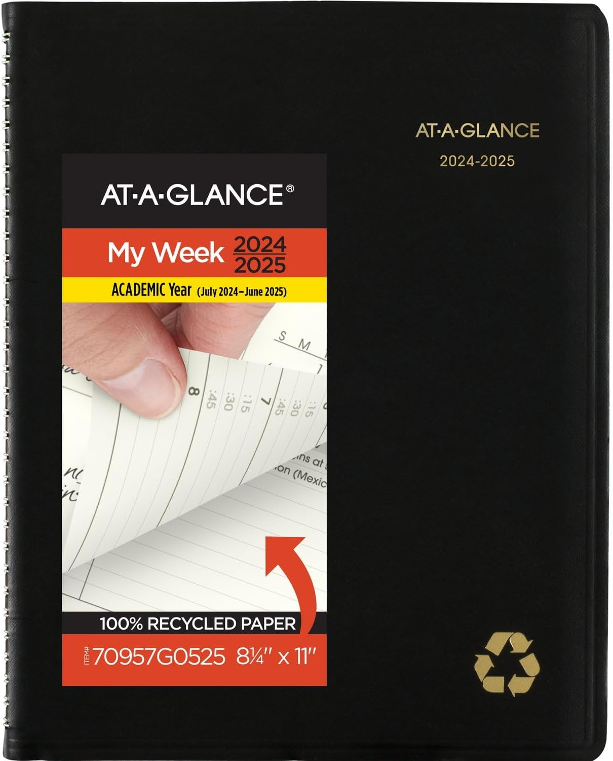 Planner 2024-2025 Academic, Weekly & Monthly, Quarter-Hourly Appointment Book, 8-image