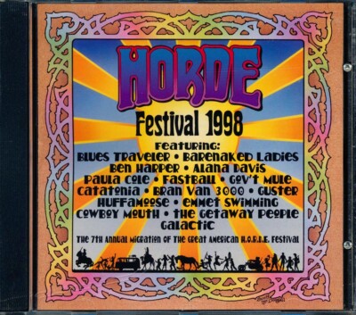 1998 HORDE FESTIVAL Promo CD  Govt Mule Blues Traveler   *NEW CD SEALED*  