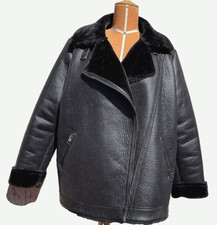 Marina Rinaldi 29 IT Chiodo Montone Ecopelle Nero Öko-Leder Bikerjacke Schwarze