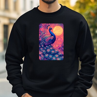 Pfau Vaporwave Sweatshirt Kuschelig und Perfekt für jeden Anlass Sbis4XL