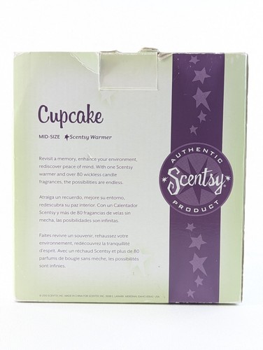 Calentador de cera de tamaño mediano Scentsy Cupcake Theme - 2010 rosa/verde/marrón - con bombilla de 20 W - Imagen 8 de 9