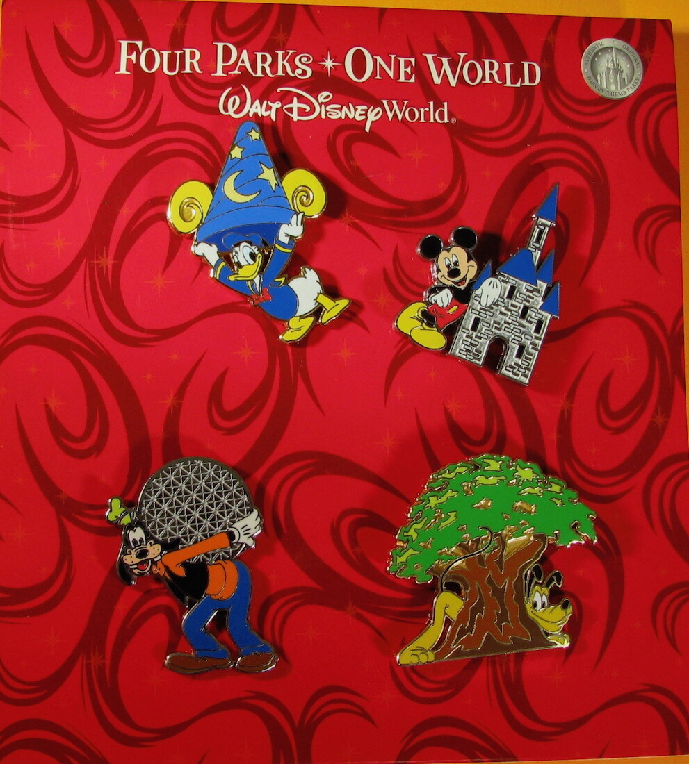 ピンバッジ　ディズニー　WDW ④【WDW購入】 ウォルトディズニーワールド ピンバッジセット