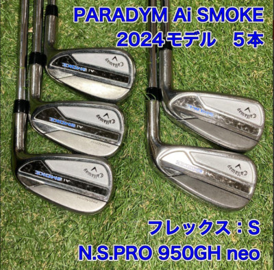 Used Callaway PARADYM Ai SMOKE Iron 2024 Model N.S.PRO 950GH neo 5 piece set