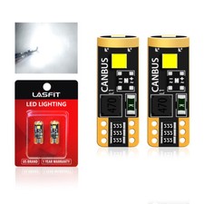 2x Light Bulbs 6000k T10 194 168 W5w 2825 White Led License Plate Interior Light