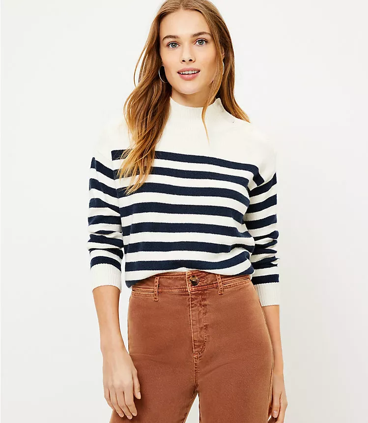 Ann taylor cheap striped sweater