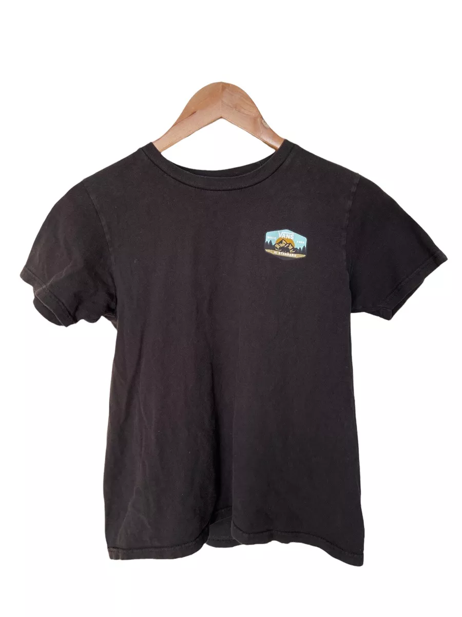 Vans Since 1966 Hi Standard T Shirt 100% Cotton Black Boys Size L 10-11 GUC