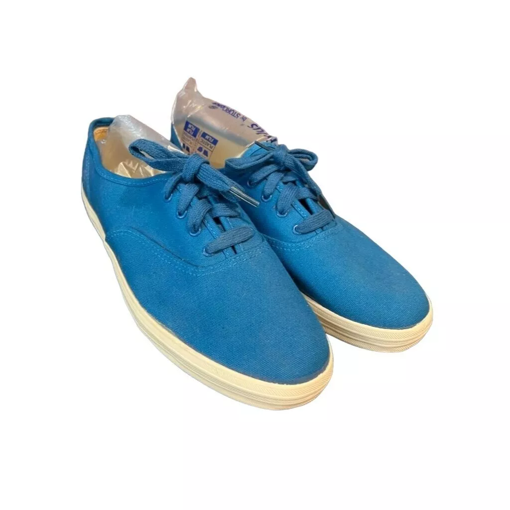 Ked s Caribbean Blue Canvas Sneakers Size 9.5M NWOT Irregulars eBay