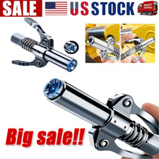Grease Gun Coupler Double Handle High Pressure Quick Release Lock Oil Nozzles
