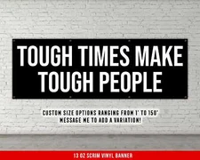 Motivational Gym Wall Art - Tough Times Make Tough People Decor