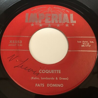 Fats Domino - Coquette / Whole Lotta Loving 45