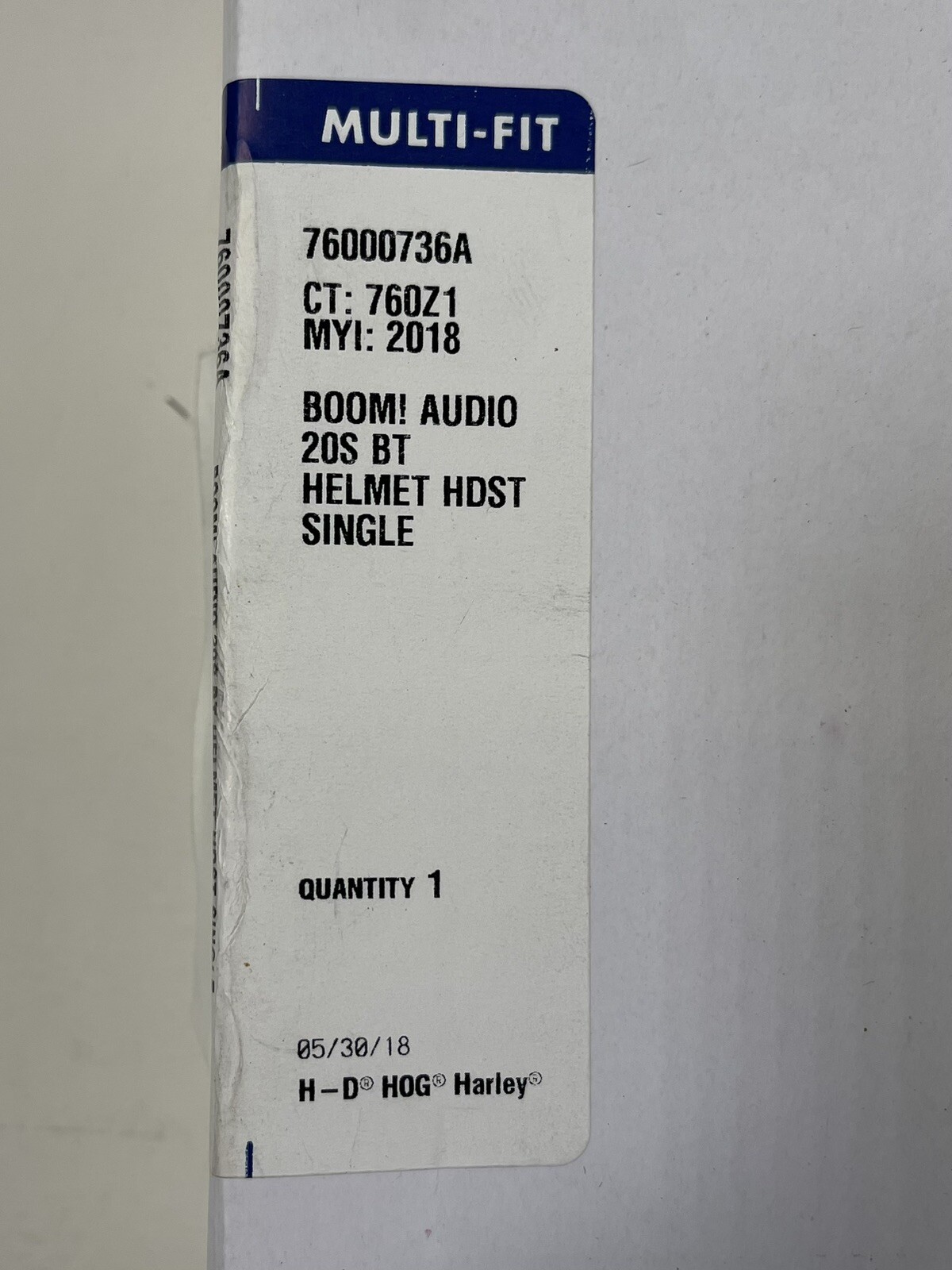 Harley Davidson Boom Audio 20S Bluetooth Helmet Headset 76000736A eBay