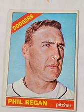 1966 Topps #347 Phil Regan LA Dodgers EXCELLENT Actual card is scanned.